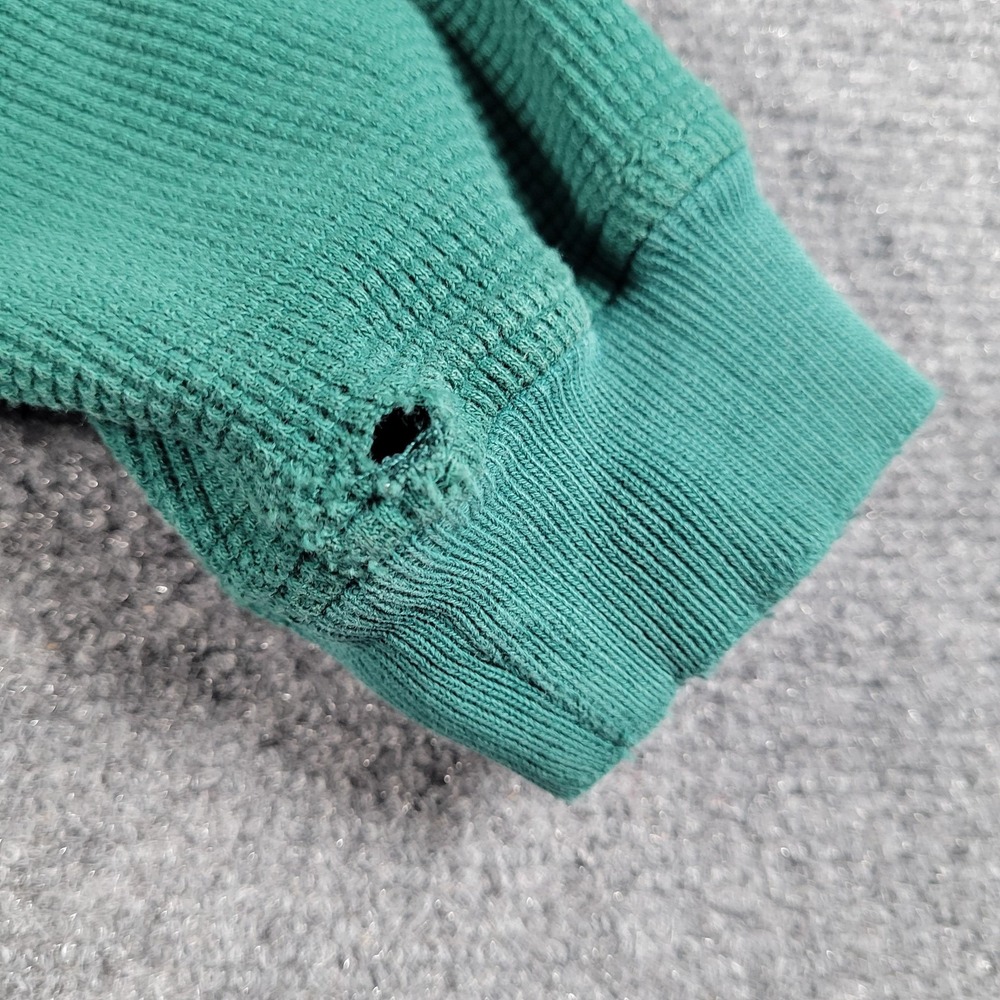 Vintage Disney Store Rugby Polo Shirt Mens 2XL Green Tigger Waffle Knit - Picture 9 of 11